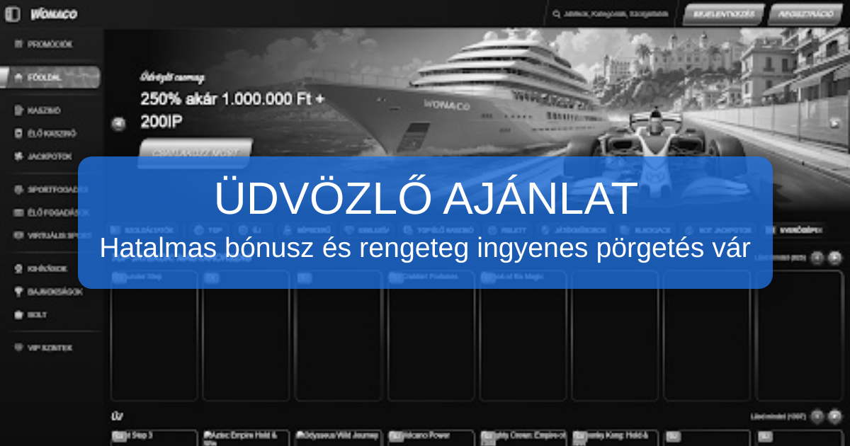 Wonaco Casino welcome bonus